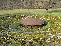 Tourelle de 81 mm modèle 1932 (bloc 4 de l'ouvrage de Latiremont).