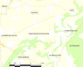 Mapa obce Bosc-Renoult-en-Ouche