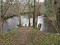 Zusammenfluss von North Esk (links) und South Esk (rechts)