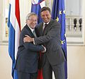 Juncker s takratnim slovenskim premierjem Borutom Pahorjem leta 2010.