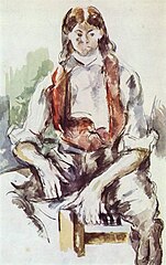 Paul Cézanne, Poika punaisessa liivissä, noin 1890.