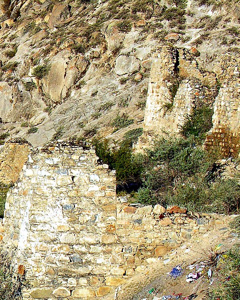 File:Right detail, from- During the cultural revolution parts of the Depung monastery were destroyed by the Chinese (cropped).jpg