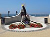 Front view of the Sikorski Memorial, Gibraltar