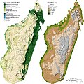 Image 7Land coverage (left) and topographical (right) maps of Madagascar (from Madagascar)