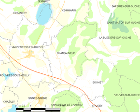Poziția localității Châteauneuf