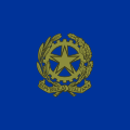 Estandarte Presidencial d'Italia de 1965 a 1990.