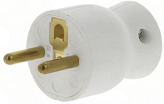 Rewireable French plug (CEE 7/6)