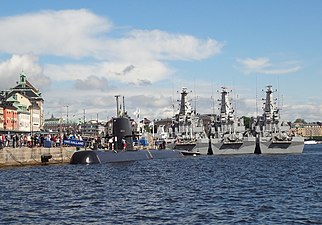 HMS Halland på besök i Stockholm i juni 2013