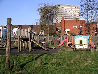 Play area for children at Coventry City Farm