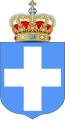 Blue cross without Danish inescutcheon