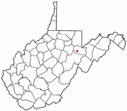 Location of Parsons, West Virginia