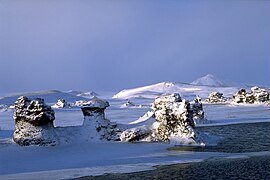 Mývatn in winter