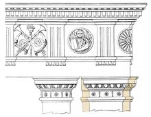 drawing of architectural detail