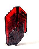 Cherry-red brookite[3]