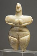 Ženska figurica, marmor, Tesalija, 5300–3300 pr. n. št.