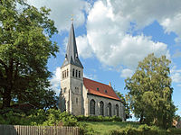 Felsen, auf dem die Kirche steht