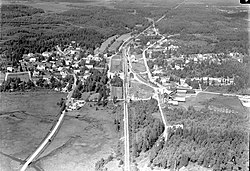 Flygfoto över Gnosjö, 1935