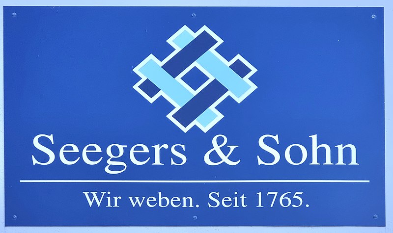 File:Leinfabrik Steinhude, Firmenschild Seegers & Sohn.jpg