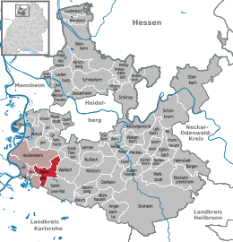 Reilingen - Localizazion