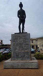 A statue of Sir Fredrick Guggisberge. Photograph: Shahadusadik