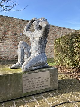 Standbeeld van Fleris t.h.v. Kerk in Wilskerke Anno 2023