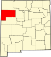 State map highlighting McKinley County