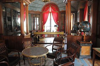 Library of the Château de Malmaison, made for Empress Joséphine by Percier and Fontaine (1800)