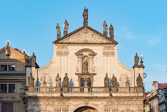 West side of Salvátora church in Prague at daytime