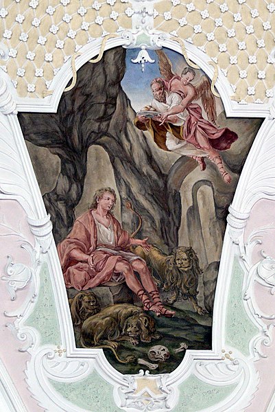 File:St.Michael in Ellmau - Fresko Daniel.jpg