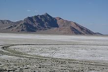 Salines de Bonneville (Bonneville Salt Flats) a prop de Wendover a Utah, EUA