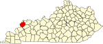 State map highlighting Union County