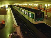 MF 67 rolling stock at Bobigny–Pablo Picasso