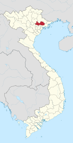 北江省在越南的位置