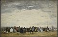 Vacanciers sur la plage de Trouville, Eugène Boudin.