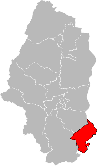 圣路易县在上莱茵省的位置