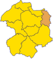 Lage der Gemeinde Altenbeken im Kreis Paderborn