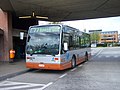 Aansluiting met MIVB-bussen ter hoogte van de ingang