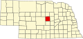 State map highlighting Valley County