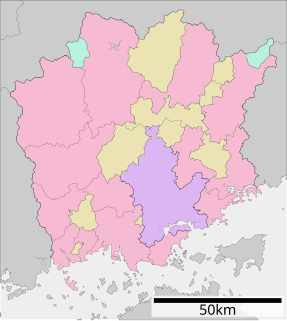 岡山県行政区画図