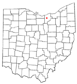 Location of Oberlin, Ohio