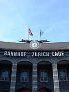 Clock at the station front