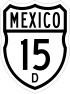 Federal Highway 15D shield