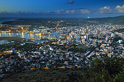 Aerial view o Port Louis