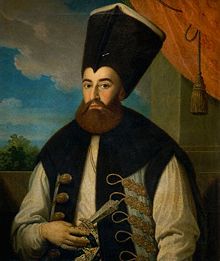 Portrait in oils of Grigore IV Ghica of Wallachia