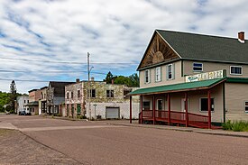 Village of Ahmeek within Allouez Township