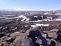 Eyjafjallajökull in March 2006, viewed from a recreation area on the Sólheimajökull, a glacier on the Katla volcano, Iceland