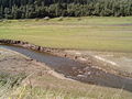 Innerste im Stausee der Innerstetalsperre bei niedrigem Wasserstand