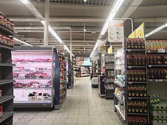 K-Supermarket Koskituulen myymälätiloja Kuusankoskella.