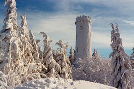 Die Sternsteinwarte im Winter