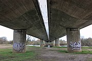 The A64 crossing the River Ouse, Bishopthorpe, York